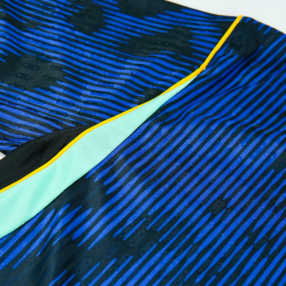 Brazil Special Edition Away Jersey – Player Version (Black/Electric Blue)
